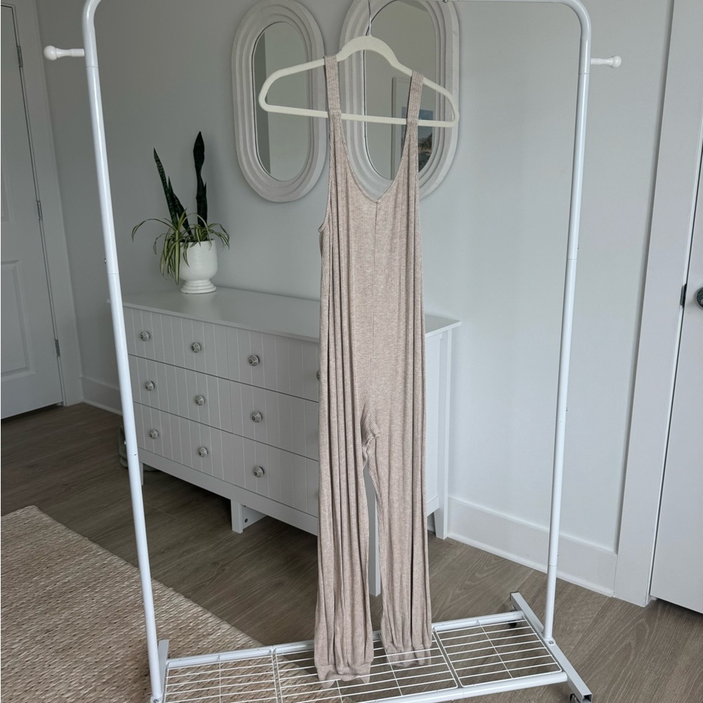 Eberjey Ribbed Knit Top in Beige